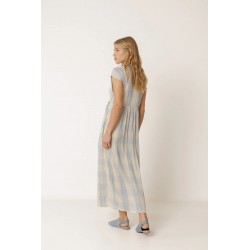 ROBE LONGUE PORTEFEUILLE VICHY - INDI&COLD