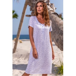 CHEMISE DE NUIT MANCHES COURTES "BRUNA-22" - BARANDI