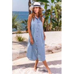 ROBE LONGUE JEAN "BEGUR-1" - BARANDI