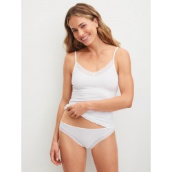 DEBARDEUR BLANC "ETUDE AJOURS" - CALIDA