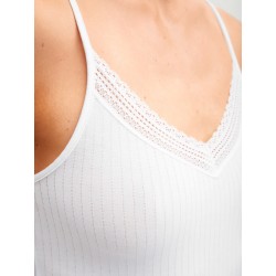 DEBARDEUR BLANC "ETUDE AJOURS" - CALIDA