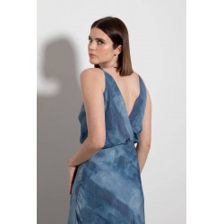 ROBE BLEU DÉLAVÉ - EVA KAYAN