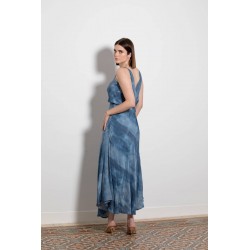ROBE BLEU DÉLAVÉ - EVA KAYAN