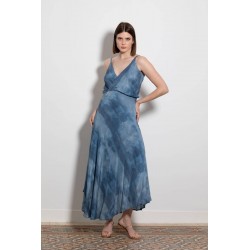 ROBE BLEU DÉLAVÉ - EVA KAYAN