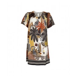 ROBE MANCHES COURTES À MOTIFS - JULIE GUERLANDE